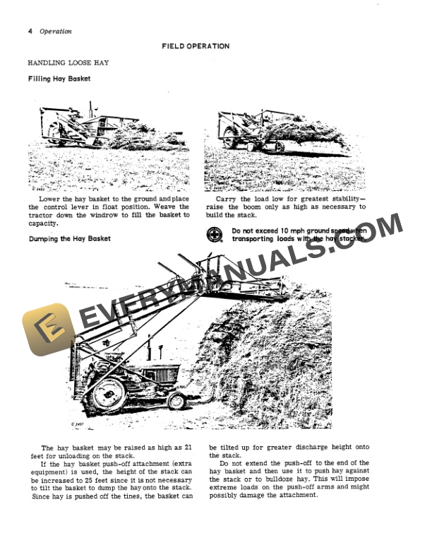 John Deere 52 Hay Stacker Operator Manual OMC18661 2