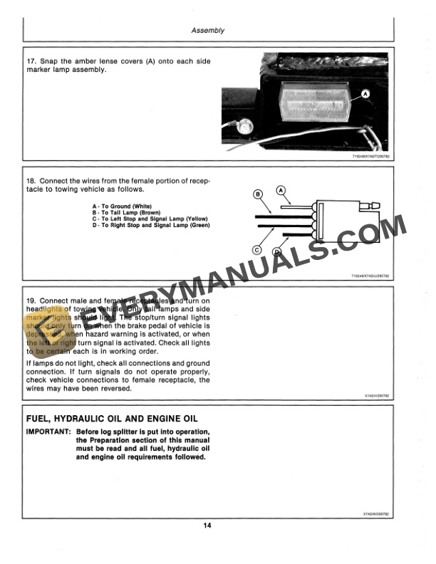 John Deere 52 Log SPLITTER Operator Manual OMTY20591 2