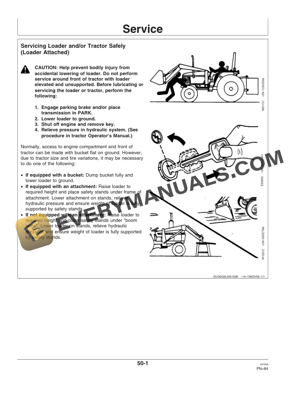 John Deere 522 and 542 Loader Operator Manual OMW50413 5 John Deere 522 and 542 Loader Operator Manual OMW50413-3