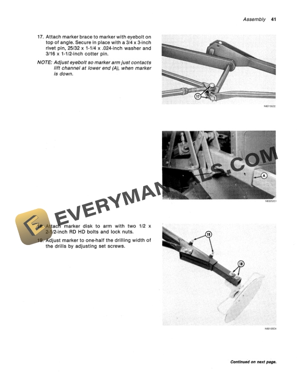John Deere 530 TRANSPORT HITCH Operator Manual OMN200022 3