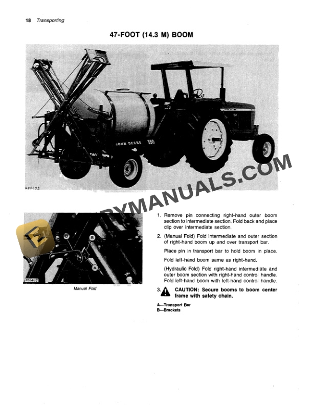 John Deere 535 and 550 Pull Type Sprayer Operator Manual OMN159535 2