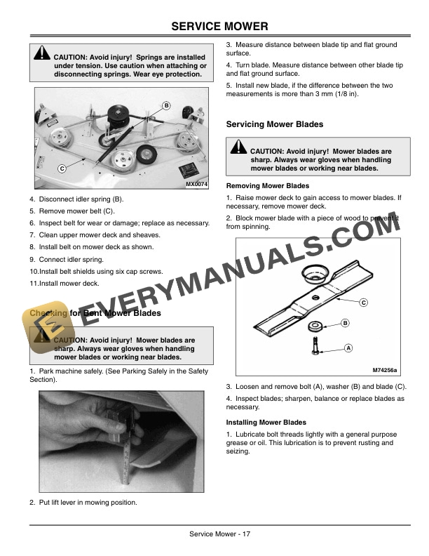 John Deere 54 Inch Mower Decks Operator Manual OMM142639 3