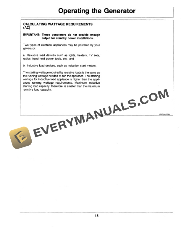 John Deere 550 750 AND 1100 PORTABLE GENERATORS Operator Manual OMTY20722 2