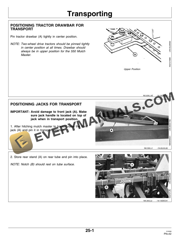 John Deere 550 Mulch Master Operator Manual OMN200403 2