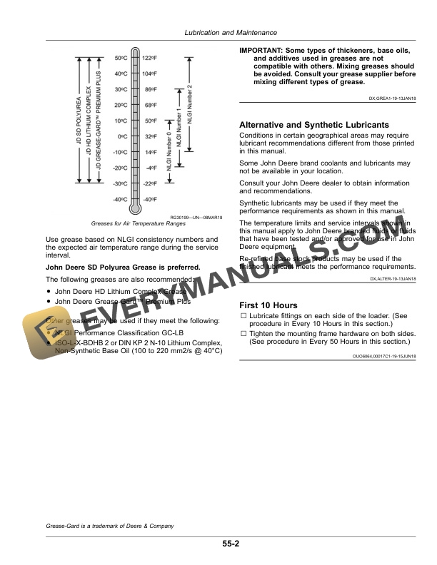 John Deere 553 Loader Operator Manual OMPXX12055 5 John Deere 553 Loader Operator Manual OMPXX12055-3