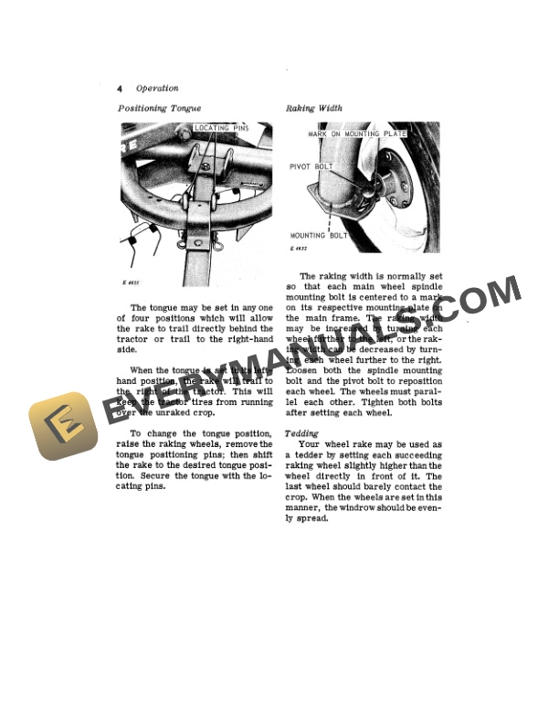 John Deere 567 WHEEL RAKE Operator Manual OME40308 2