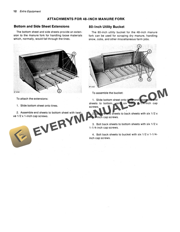 John Deere 58 FARM LOADERS Operator Manual OMW18964 2