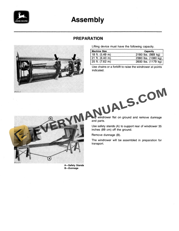 John Deere 580 Windrower Operator Manual OMW21454 3