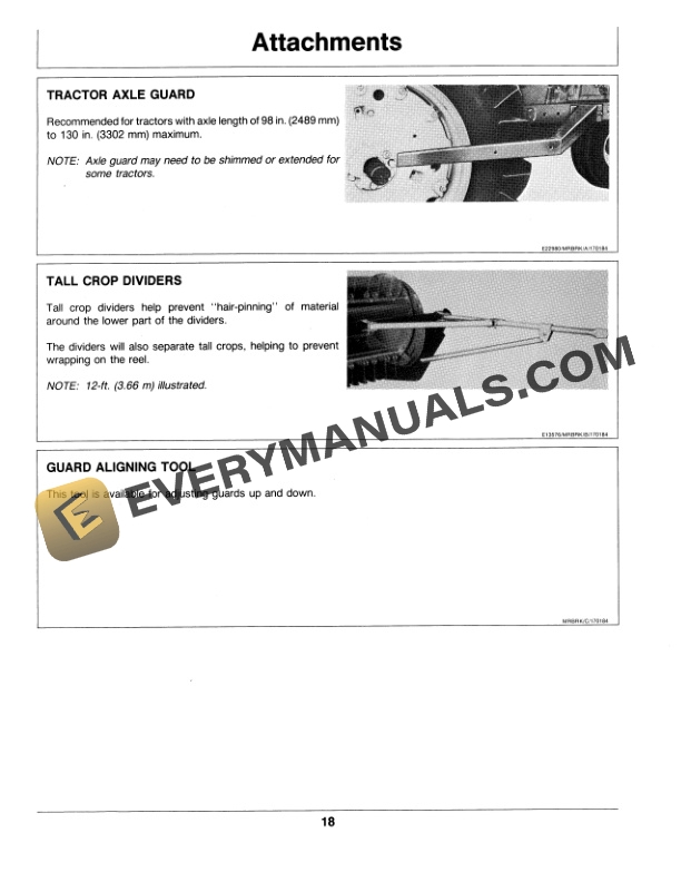 John Deere 6 Ft. 1.83 m and 12 Ft. 3.66 m Mower Bars Operator Manual OME73483 2