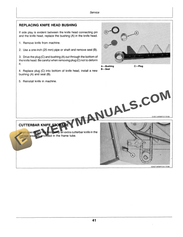 John Deere 6 Ft. 1.83 m and 12 Ft. 3.66 m Mower Bars Operator Manual OME73483 3