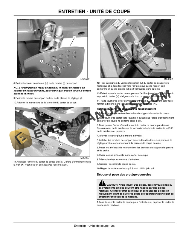 John Deere 60 62 and 72 Inch Mower Decks for 1400 Front Mount Mowers Operator Manual OMTCU19612 2