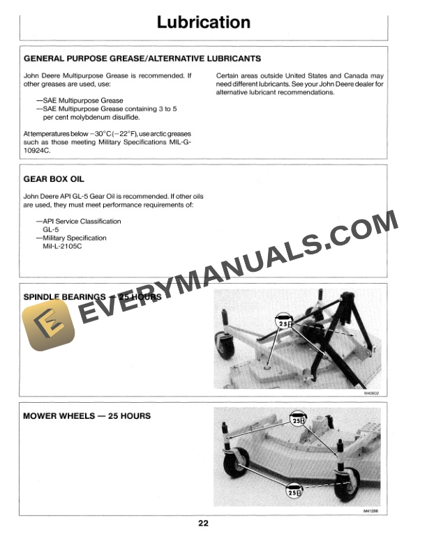 John Deere 60 INCH REAR DISCHARGE MOWERS Operator Manual OMM75869 3