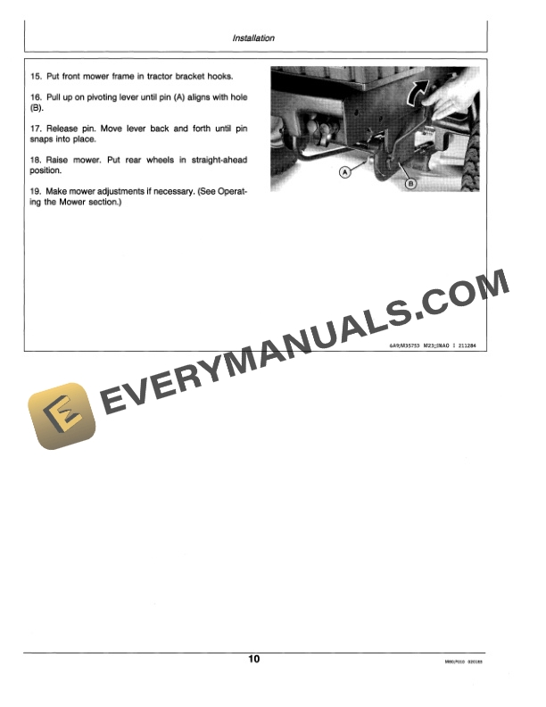 John Deere 60 Inch Mid Mount Rotary Mower Operator Manual OMM89089 2