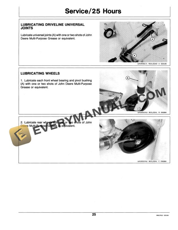 John Deere 60 Inch Mid Mount Rotary Mower Operator Manual OMM89089 3
