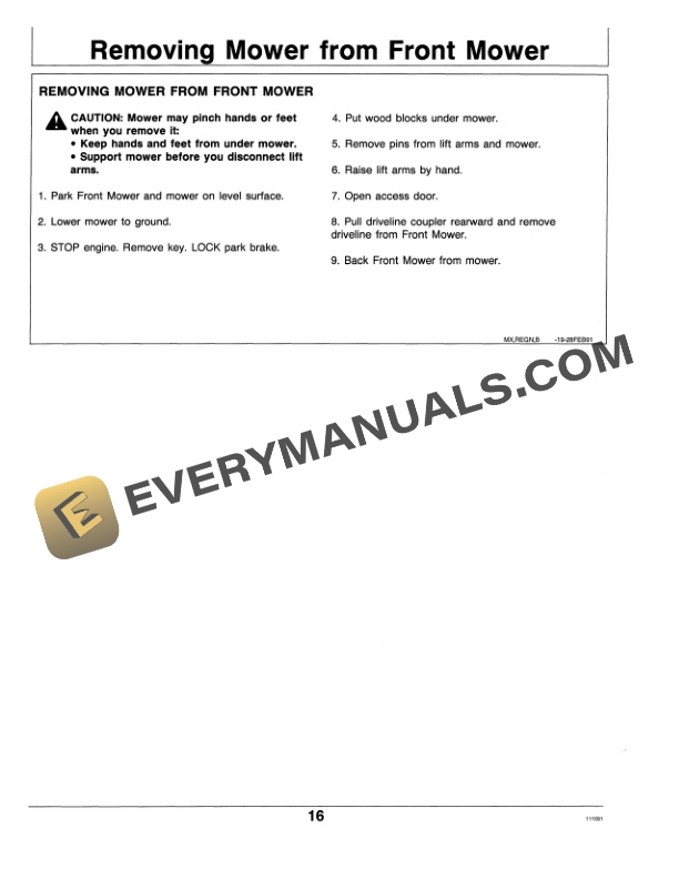 John Deere 60 Inch Rear Discharge Mower for Front Mowers and Compact Utility Tractors Operator Manual OMM114494 2