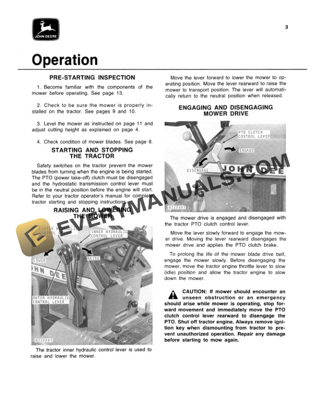 John Deere 60 Rotary Mower Operator Manual OMM48450 2