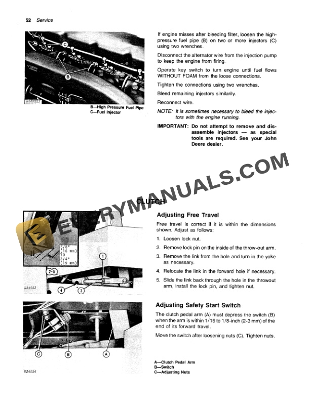 John Deere 6000 Hi Cycle Operator Manual OMN159517 3