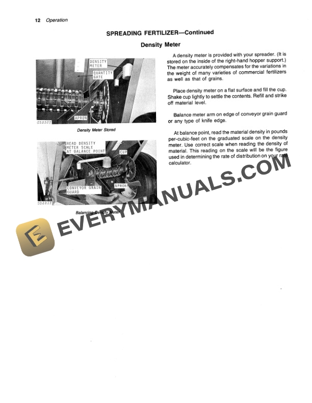 John Deere 602 SPIN SPREADER Operator Manual OMGA11392 2