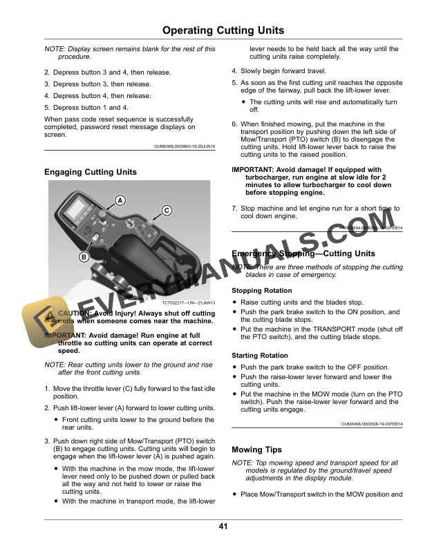 John Deere 6080A, 6500A, 6700A PrecisionCut Fairway Mowers Operator Manual OMUC18169 4 John Deere 6080A, 6500A, 6700A PrecisionCut Fairway Mowers Operator Manual OMUC18169-2