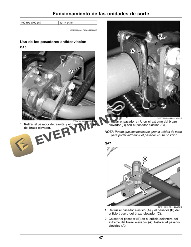 John Deere 6080A, 6500A, 6700A PrecisionCut and 6080A, 6500A E-Cut Hybrid Fairway Mowers Operator Manual OMUC26211 5 John Deere 6080A, 6500A, 6700A, PrecisionCut (Serial Number 020001 Operator Manual OMUC26211-3