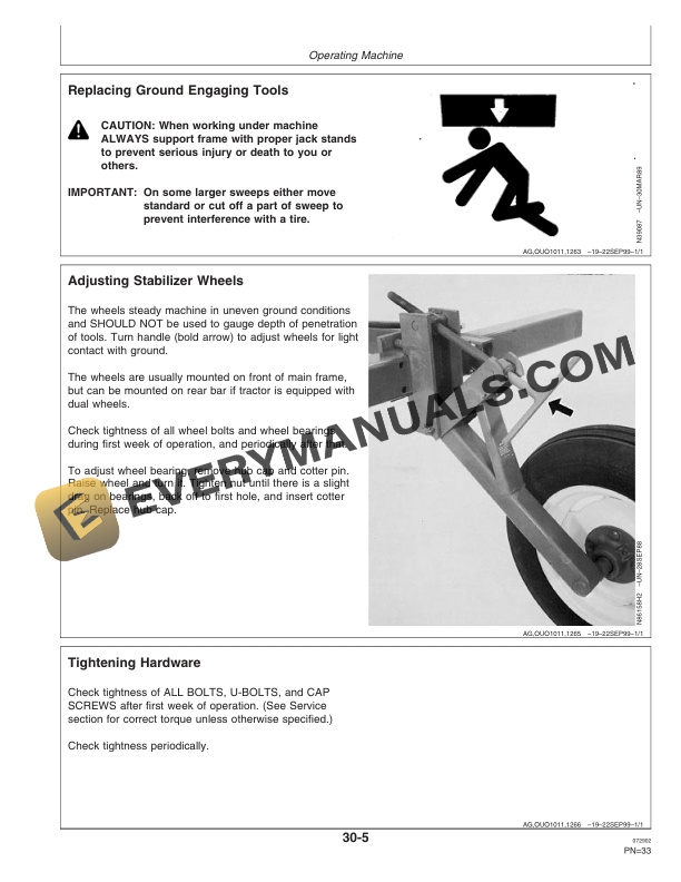 John Deere 610 Series Integral Chisel Plow Operator Manual OMN300145 2
