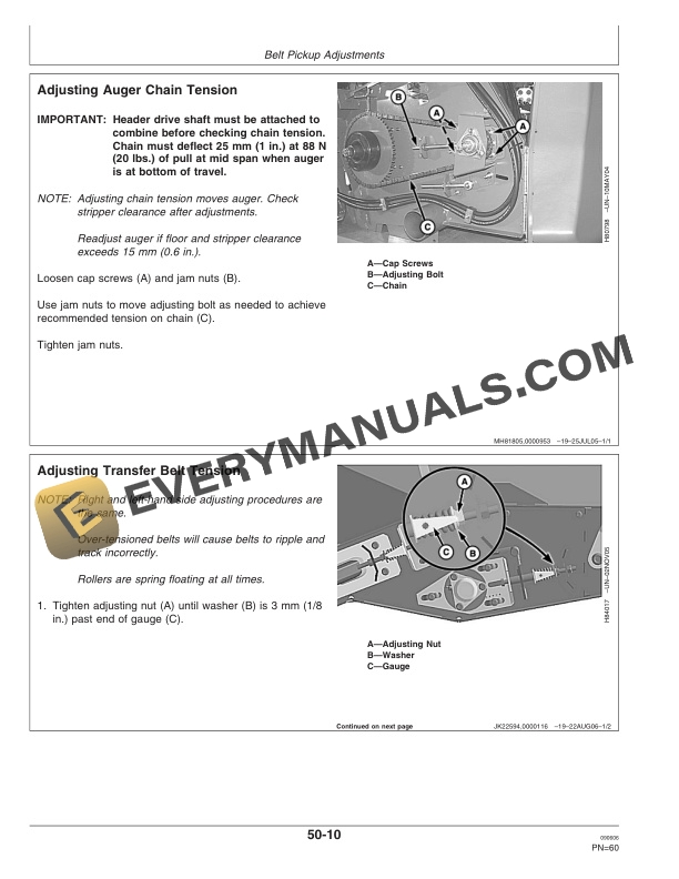 John Deere 615 P Belt Pickup Operator Manual OMH227031 3