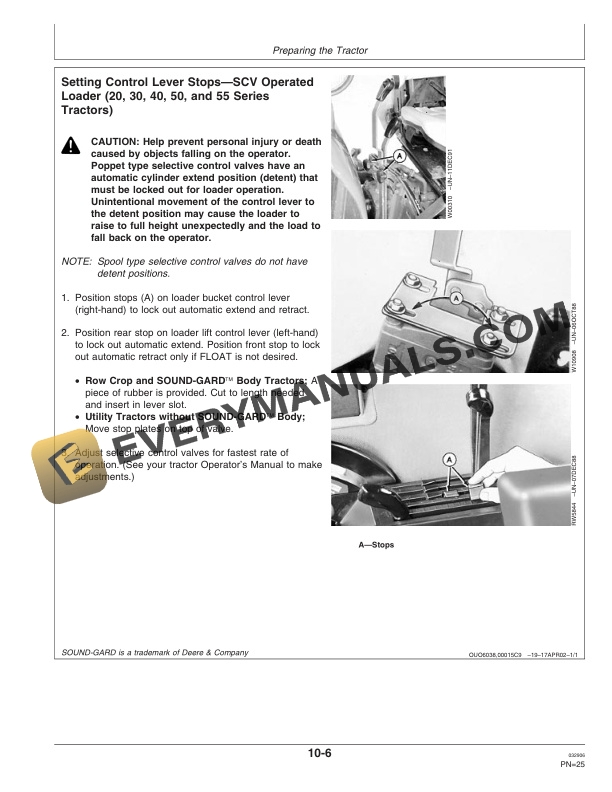 John Deere 620 Loader Operator Manual OMW51684-2