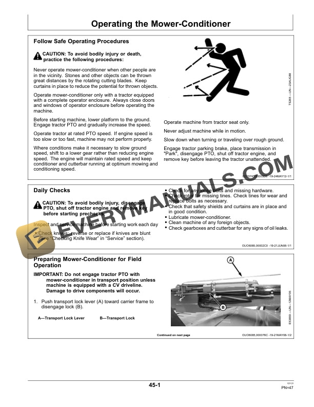 John Deere 625, 630, 635 Mower-Conditioner Operator Manual OMFH304530 4 John Deere 625, 630, and 635 Mower-Conditioner Operator Manual OMFH304530-2