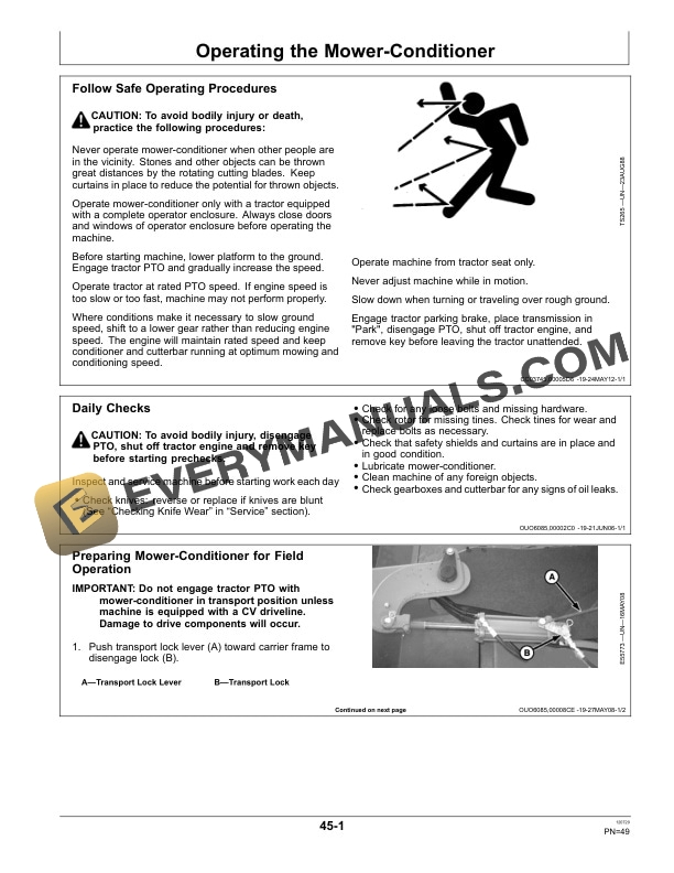 John Deere 625, 630, 635 Mower-Conditioner Operator Manual OMFH311962 2 John Deere 625, 630, and 635 Mower-Conditioner Operator Manual OMFH311962-2