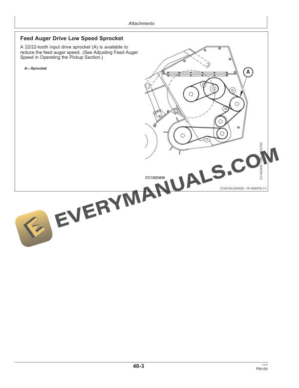 John Deere 630B, 640B and 645B Windrow Pickup Operator Manual OMLCA94326-3