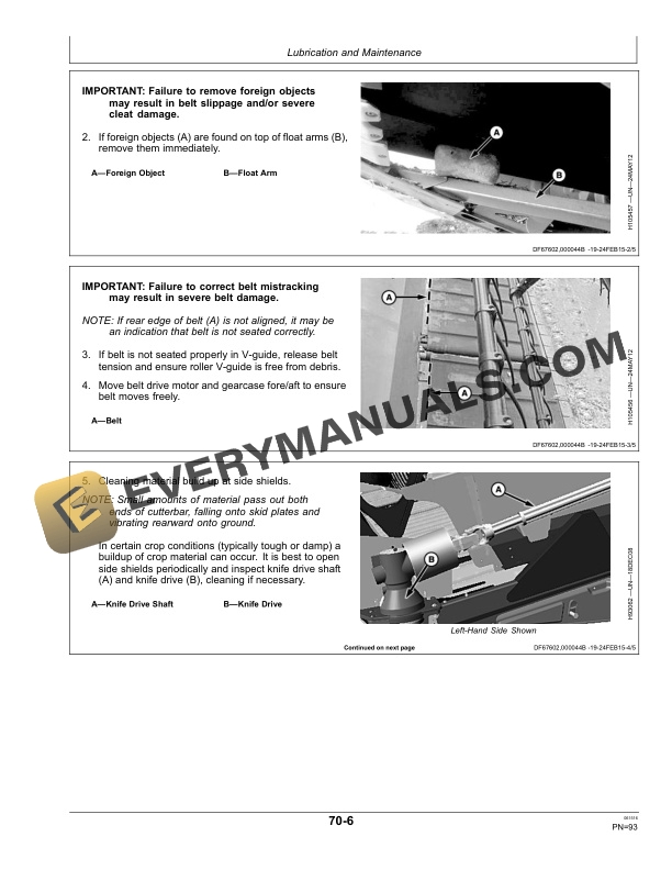 John Deere 630FD, 635FD, 640FD, 645FD Flexible Draper Platform Operator Manual OMHXE94126 3 John Deere 630FD, 635FD, 640FD and 645FD Flexible Draper Platform Operator Manual OMHXE94126-3