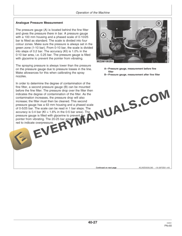 John Deere 632 and 638 Trailed Crop Sprayer Operator Manual OMWZ63201-2