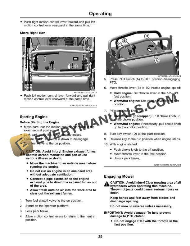 John Deere 636M, 648M, 652M QuikTrak Operator Manual OMUC23745E-2