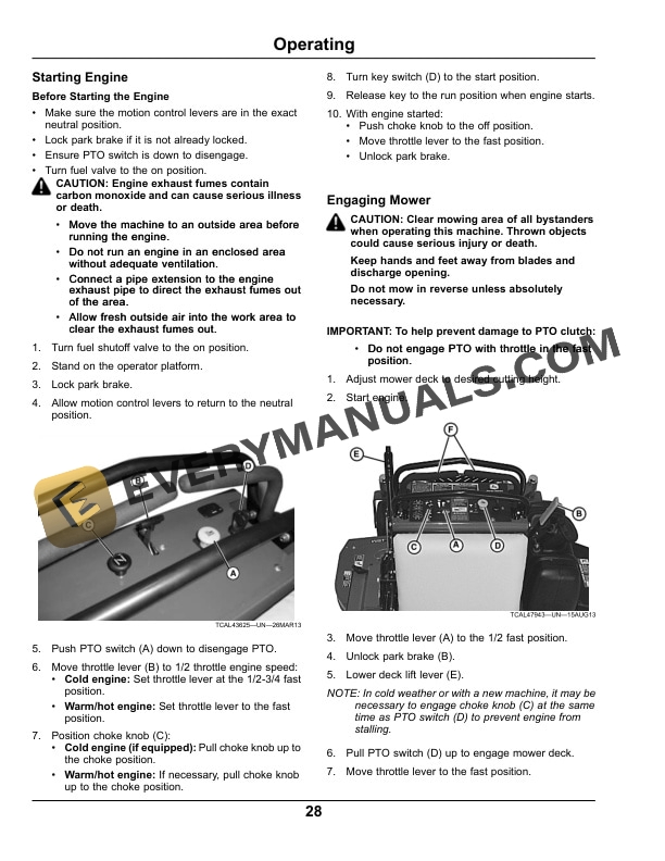 John Deere 636M, 648M, 652M QuikTrak Pro Operator Manual OMTCU39995E-2