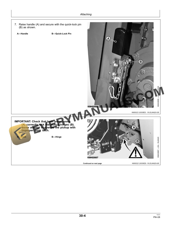 John Deere 639, 649, 659 Windrow Pickup Operator Manual OMLCA128605 2 John Deere 639, 649 and 659 Windrow Pickup Operator Manual OMLCA128605-2