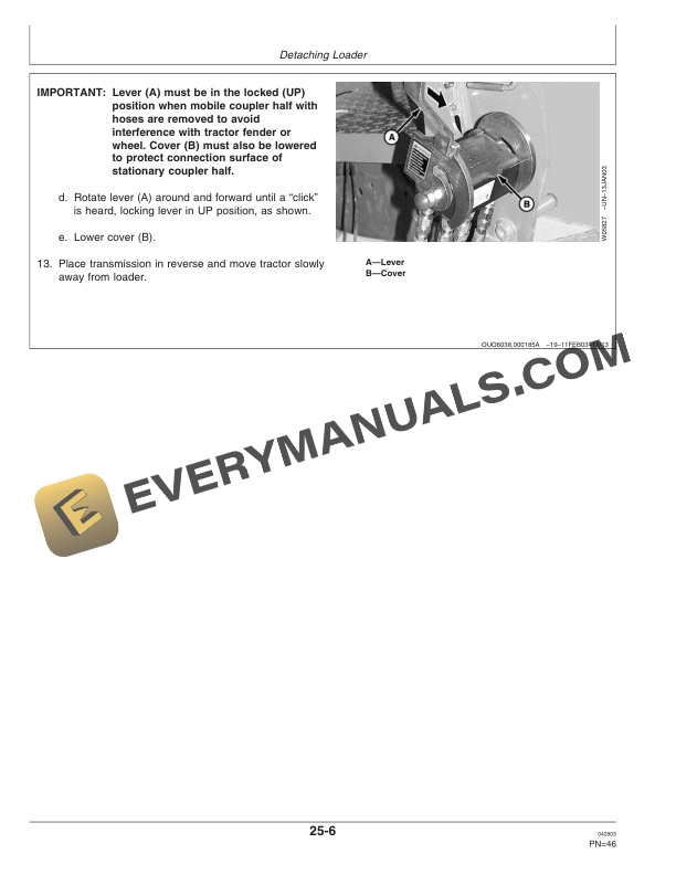 John Deere 640 Loader Operator Manual OMW49366-2
