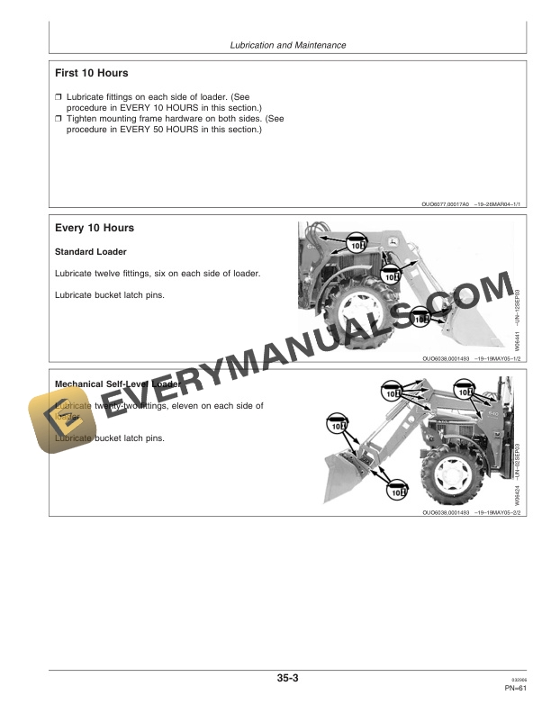 John Deere 640 Loader Operator Manual OMW51681-3