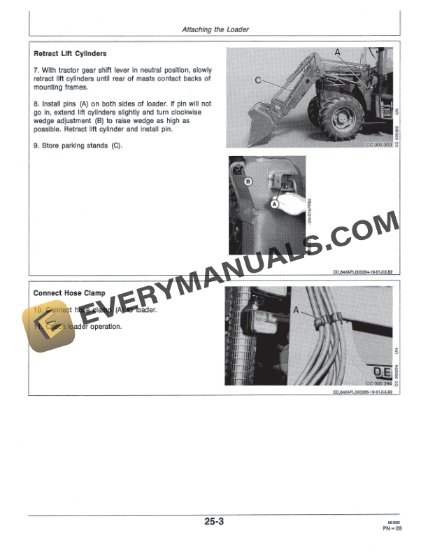 John Deere 640A Loader Operator Manual OMCC36945-2