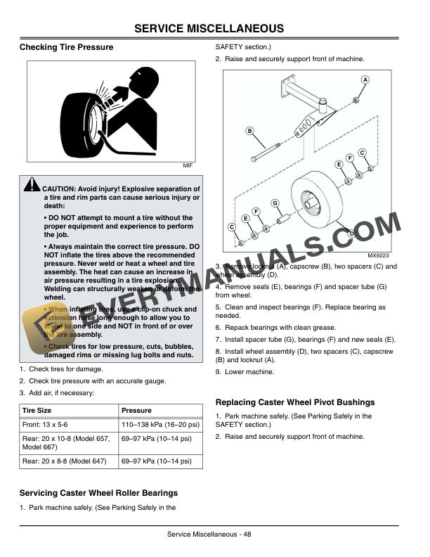John Deere 647, 657 and 667 QuikTrak Operator Manual OMTCU15691-2