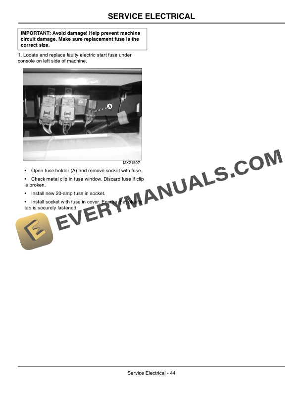 John Deere 647A, 657A, and 667A QuikTrak Operator Manual OMTCU21287-2