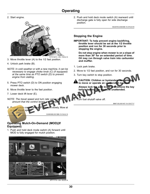 John Deere 648R, 652R, 652R EFI, 661R, 661R EFI QuikTrak Operator Manual OMUC19915E-2