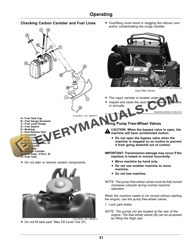 John Deere 648R, 652R, 652R EFI, 661R, 661R EFI QuikTrak (Serial No. 090001 Operator Manual OMUC27005E-2