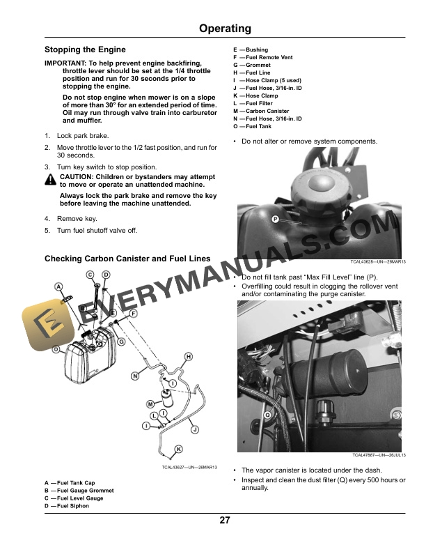 John Deere 652B QuikTrak Pro Operator Manual OMTCU38873E-2