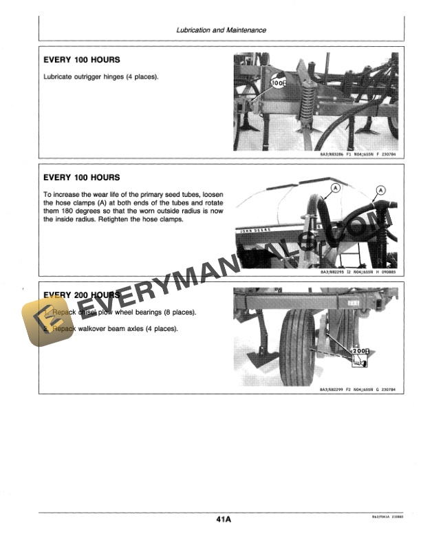 John Deere 655 CENTRAL METERING SEEDER Operator Manual OMN200058-3