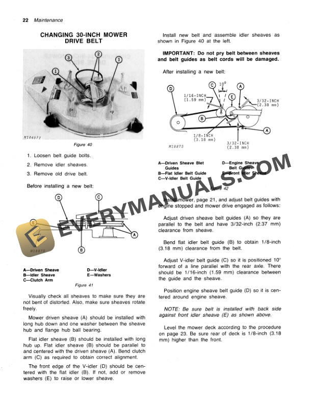 John Deere 66 AND 68 RIDING MOWERS Operator Manual OMM80552-3