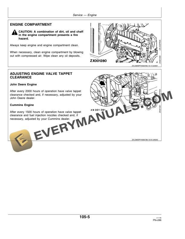 John Deere 6610, 6710, 6810 and 6910 Self-Propelled Forage Harvesters Operator Manual OMZ92475-3