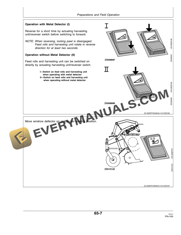 John Deere 6650, 6750, 6850 and 6950 Self-Propelled Forage Harvesters Operator Manual OMZ92777-2