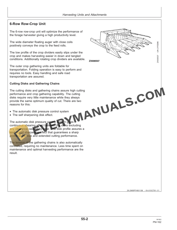 John Deere 6650, 6750, 6850 and 6950 Self-Propelled Forage Harvesters Operator Manual OMZ92977-2