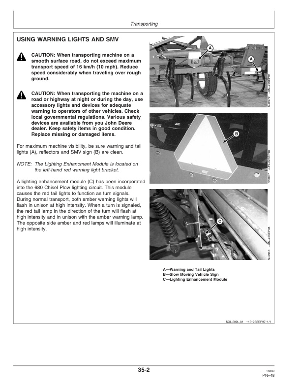 John Deere 680 Series Drawn Chisel Plow Operator Manual OMN200661 2
