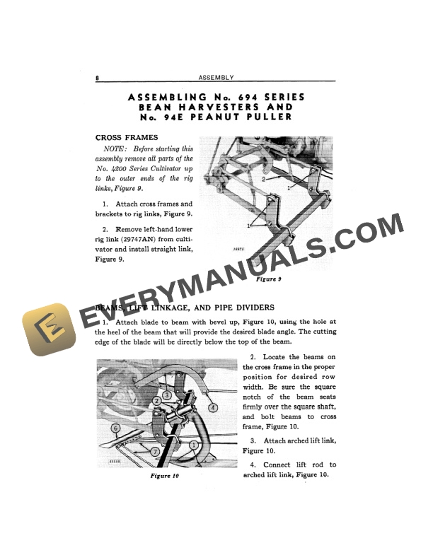 John Deere 692 and 694 Series Bean Harvester and 94E Peanut Puller Operator Manual OMD35655 3